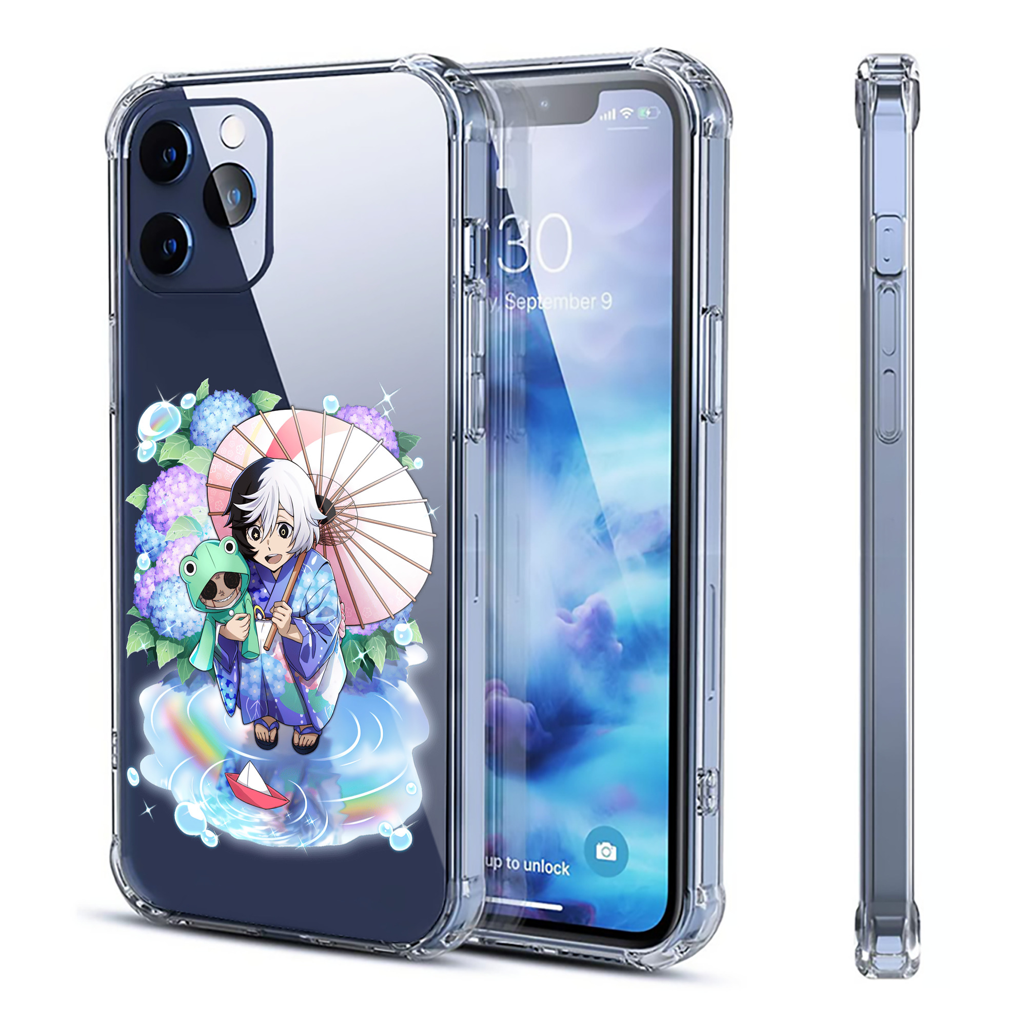 （画像用） 文豪ストレイドッグス Bungo Stray Dogs 【iPhone 12シリーズ対応】透明スマホケース（クリアソフトケース）